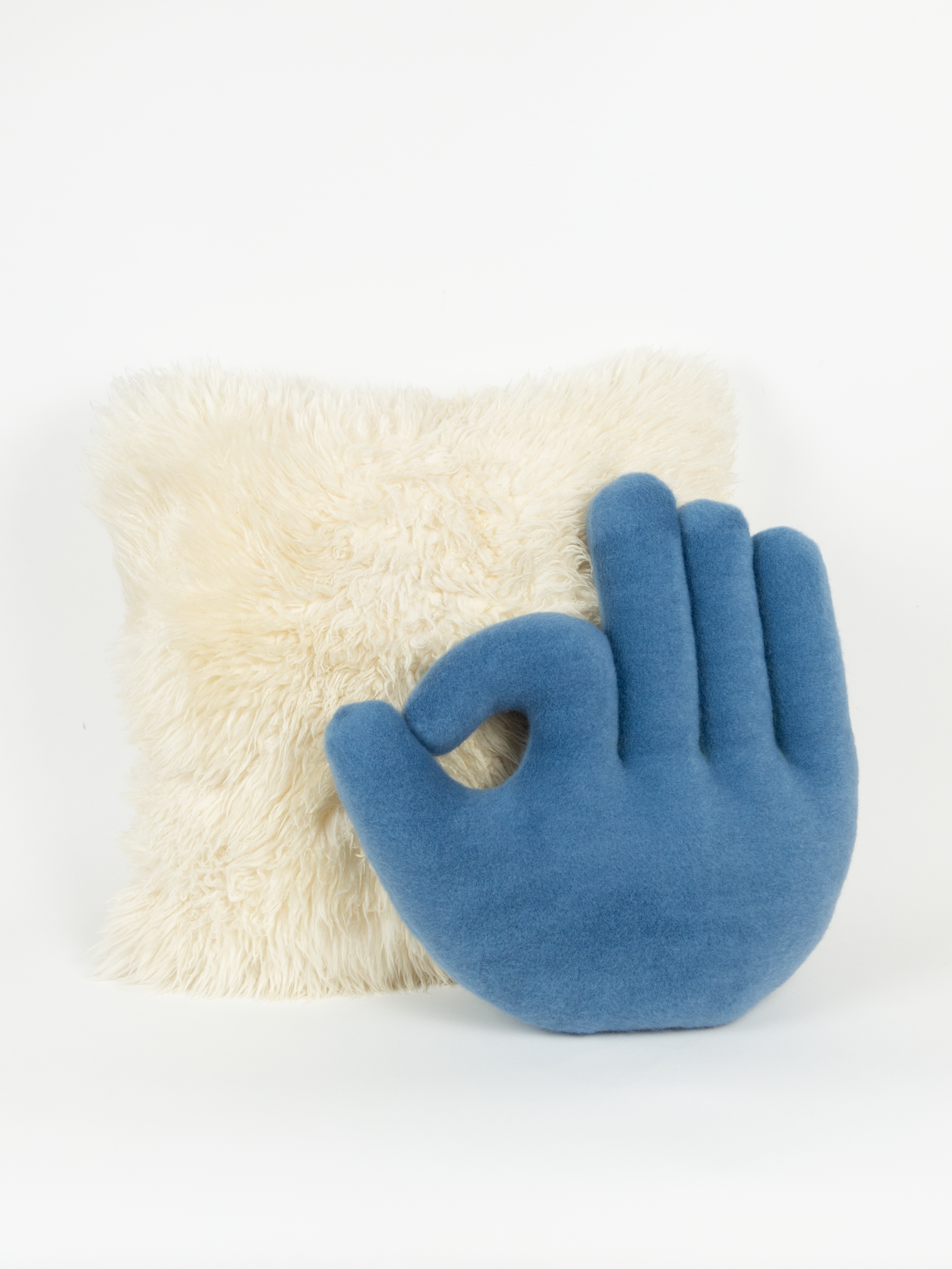 OK Hand Pillow - Blue
