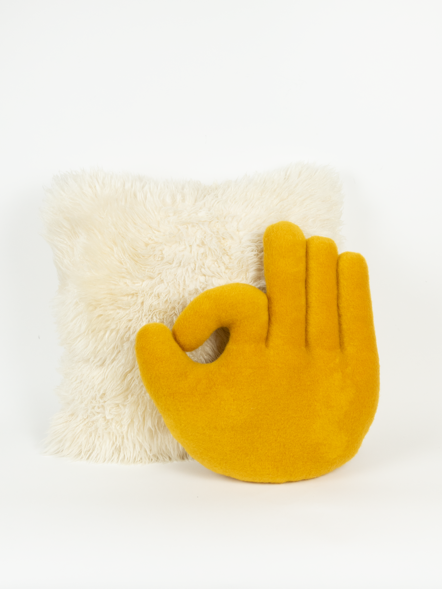 OK Hand Pillow - Yellow